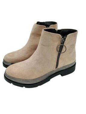Tan ankle length boots